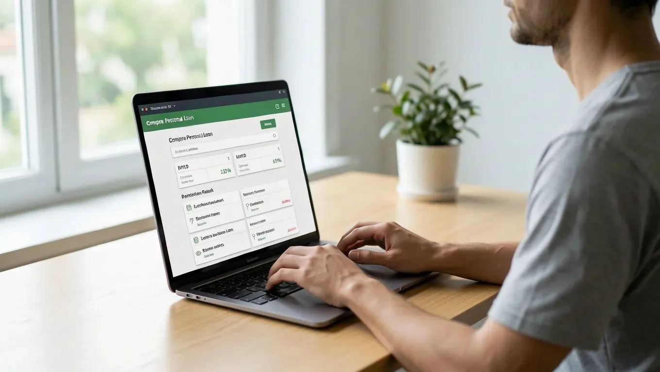 Comparing bad credit loan rates online in Wisconsin.