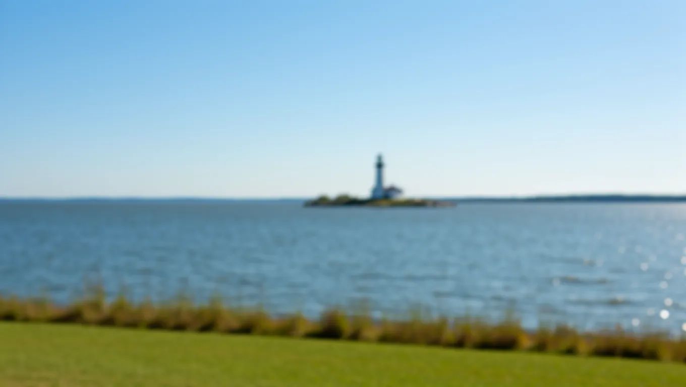 Racine Wisconsin lakefront and lighthouse
