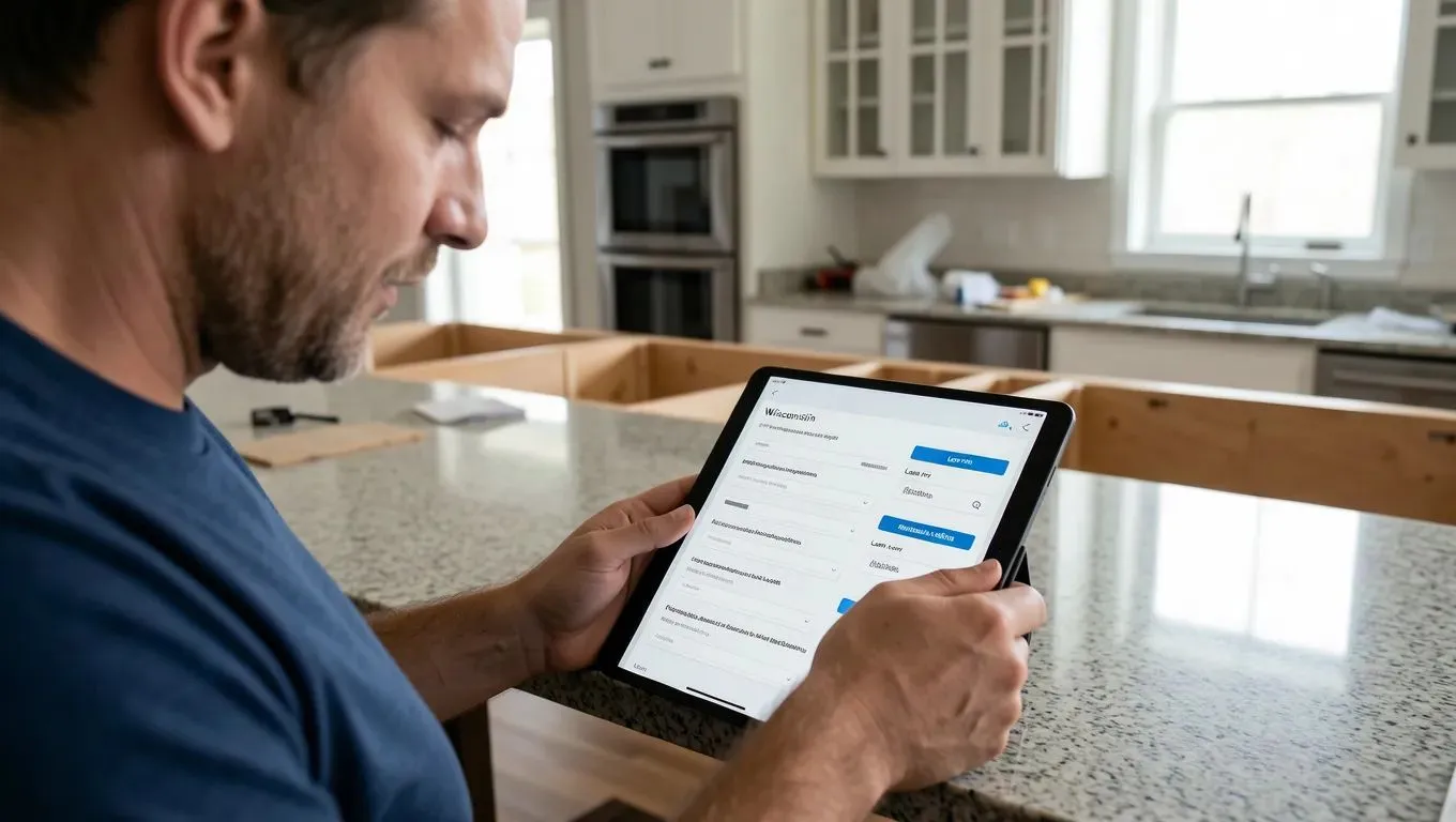 Wisconsin homeowner reviewing $2500 personal loan offers